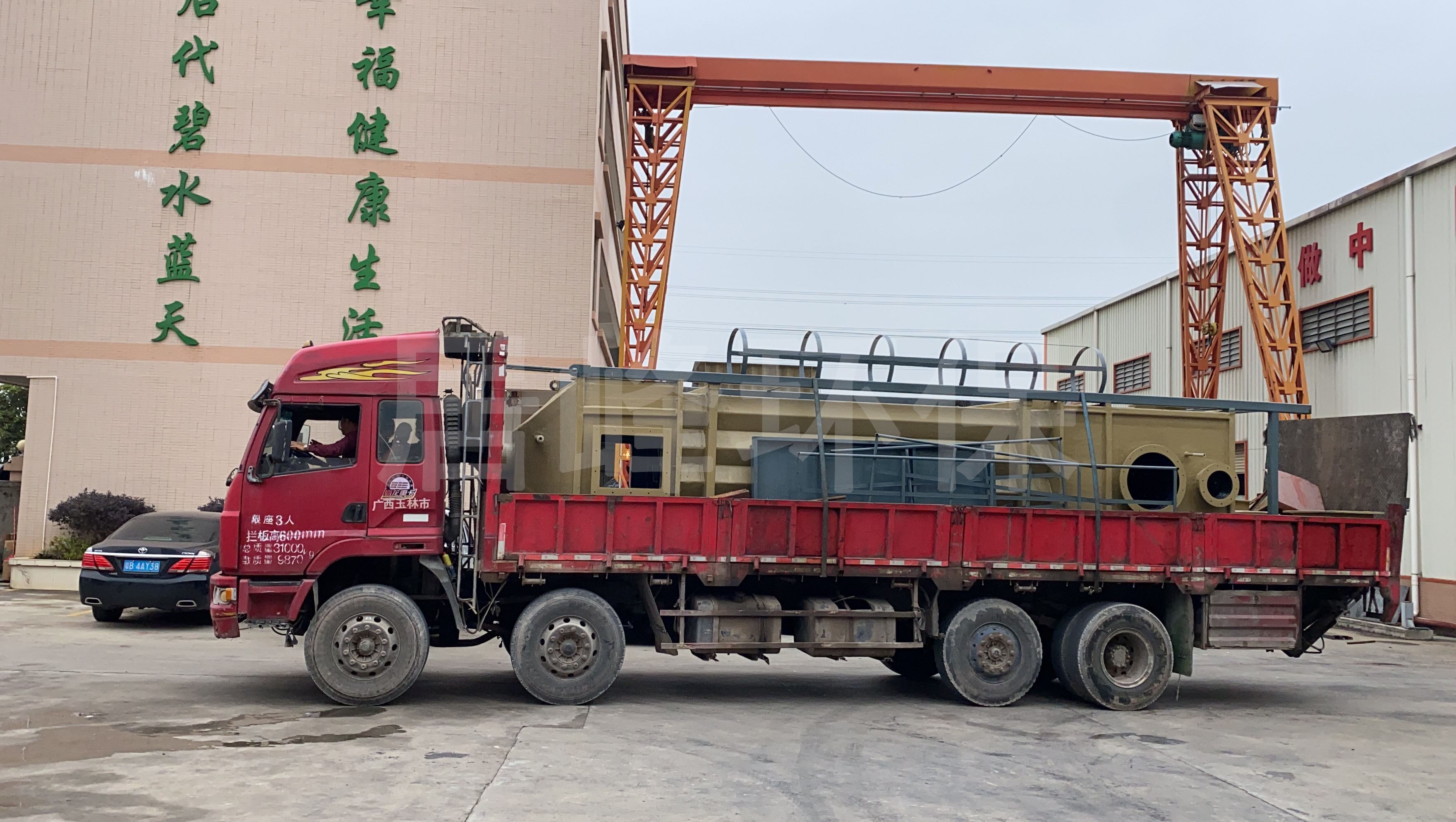深圳黄金珠宝有限公司硫酸雾处理设备出货